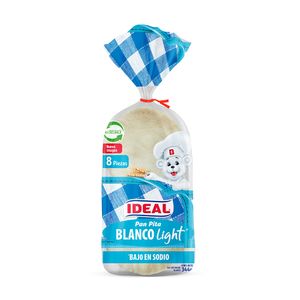 Pan Pita Blanco Light 8un 344g