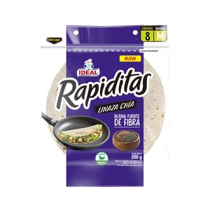Tortillas Rapiditas Linaza Chia 8un 200g
